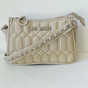 Steve Madden Taupe Quilted Shoulder Bag -NWT
